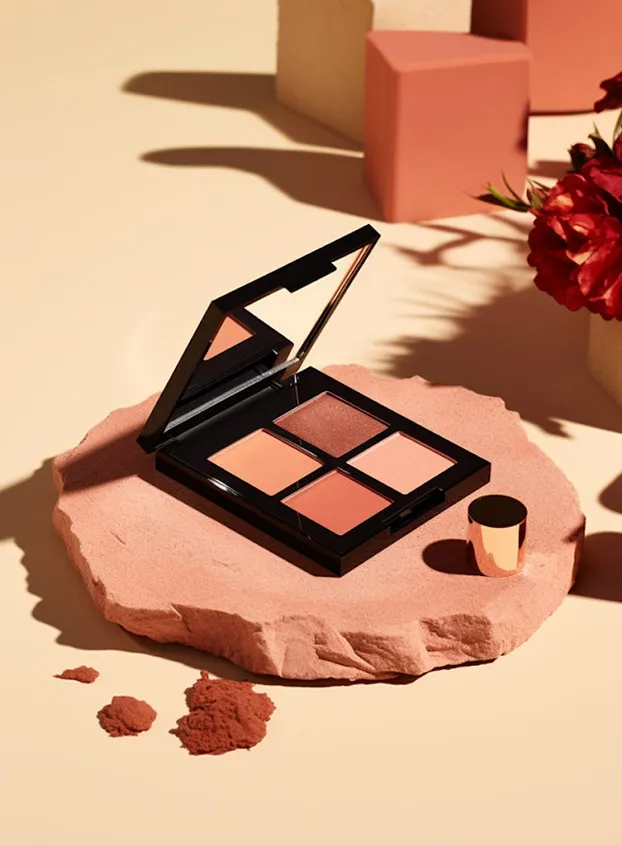 Cosmetic products studio shot